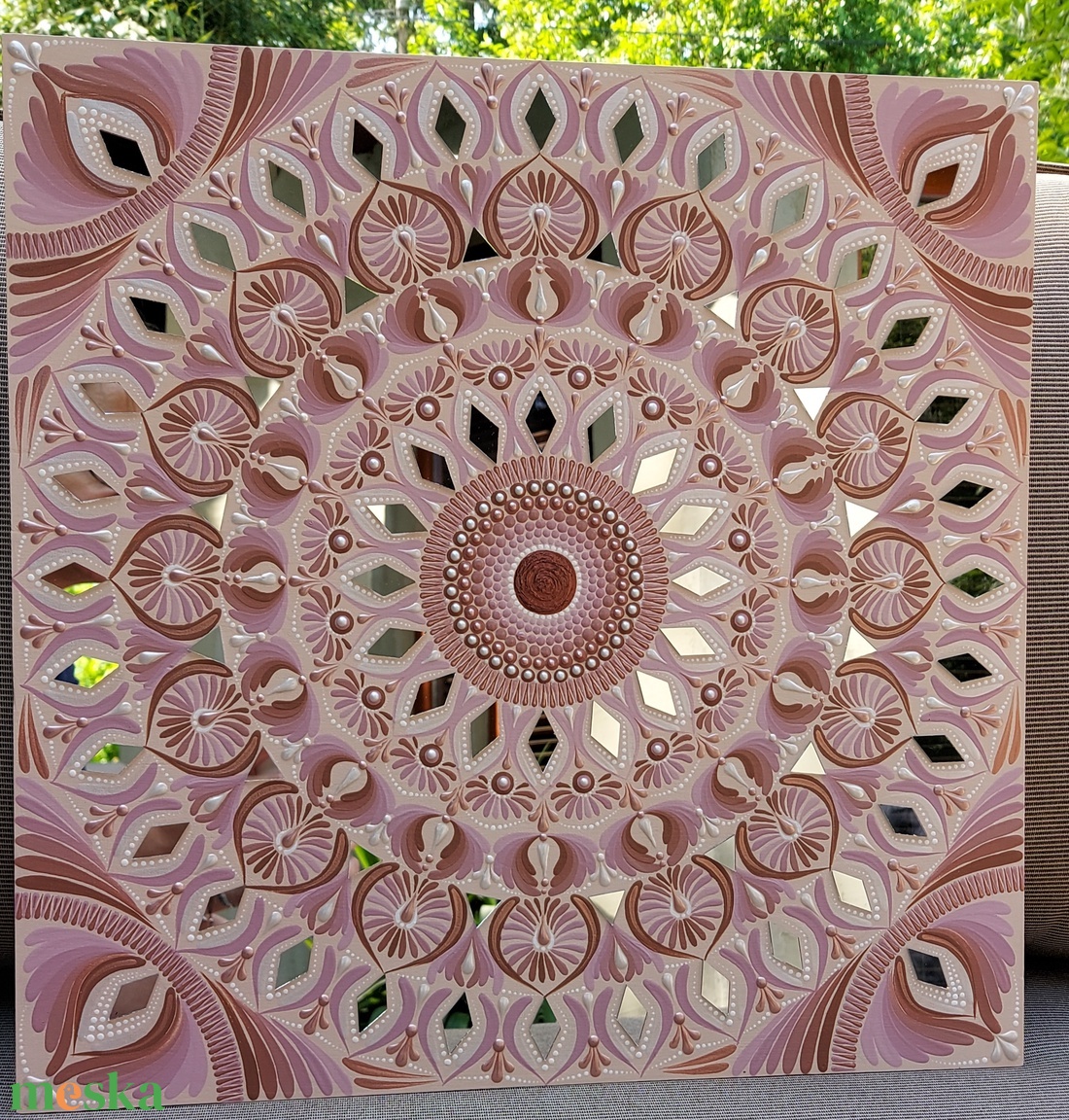 40 cm-es barnás-bézses-púderes színátmenetes mandala - otthon & életmód - dekoráció - spiritualitás - mandala - Meska.hu 40 cm-es barnás-bézses-púderes színátmenetes mandala - otthon & életmód - dekoráció - spiritualitás - mandala - Meska.hu