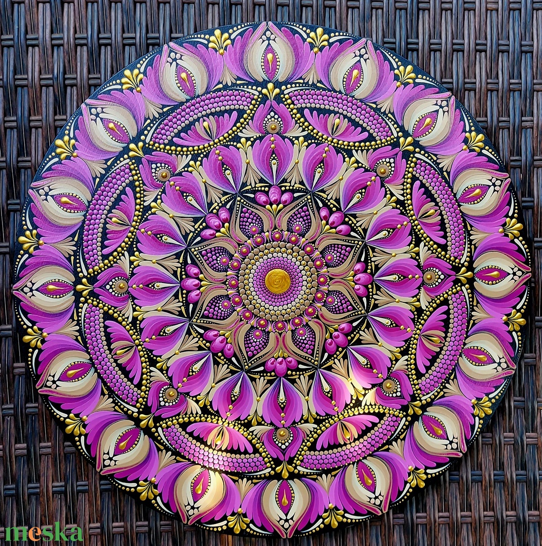 40 cm-es rózsaszín magnólia színvilágú mandala - otthon & életmód - dekoráció - spiritualitás - mandala - Meska.hu 40 cm-es rózsaszín magnólia színvilágú mandala - otthon & életmód - dekoráció - spiritualitás - mandala - Meska.hu