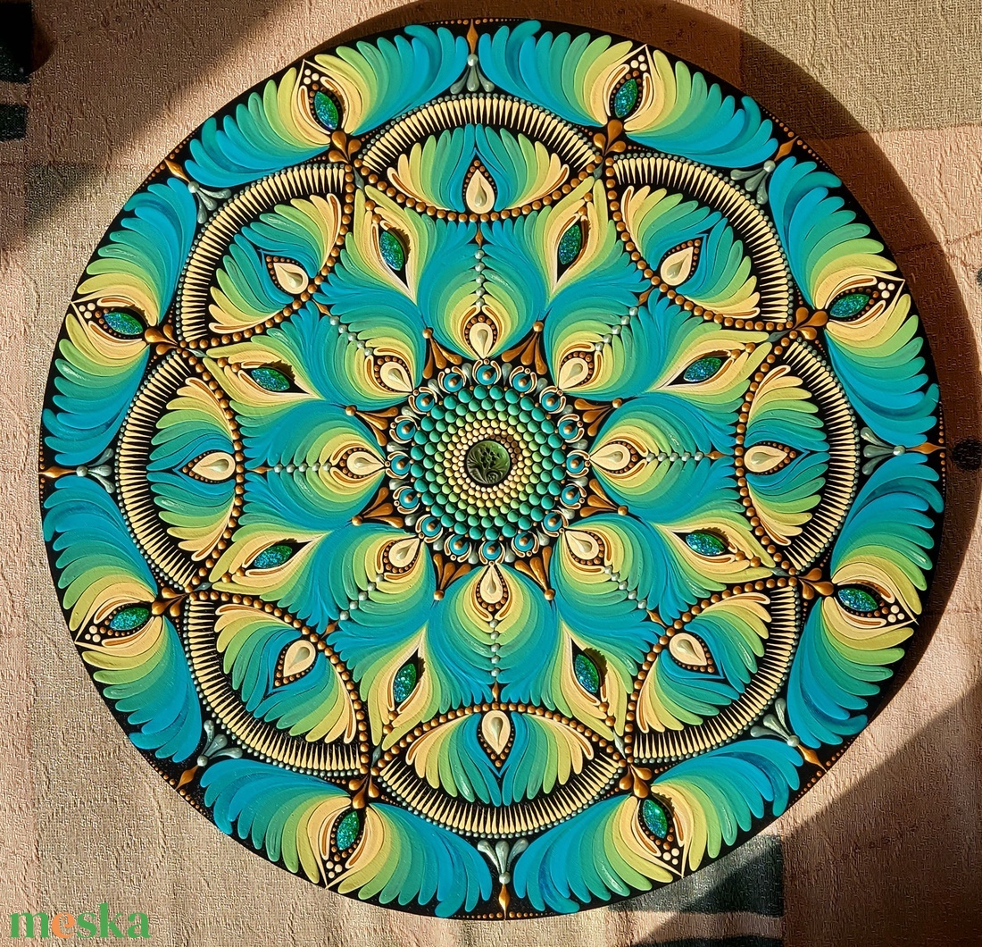 38 cm-es tavaszi hangulatú mandala - otthon & életmód - dekoráció - spiritualitás - mandala - Meska.hu 38 cm-es tavaszi hangulatú mandala - otthon & életmód - dekoráció - spiritualitás - mandala - Meska.hu