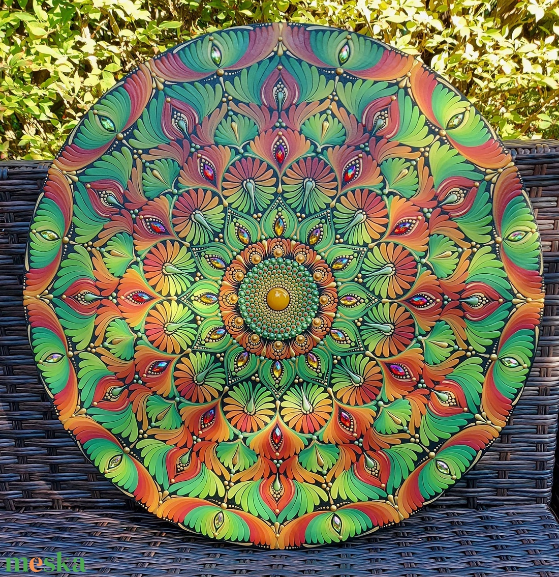 45 cm-es őszi hangulatú mandala - otthon & életmód - dekoráció - spiritualitás - mandala - Meska.hu 45 cm-es őszi hangulatú mandala - otthon & életmód - dekoráció - spiritualitás - mandala - Meska.hu