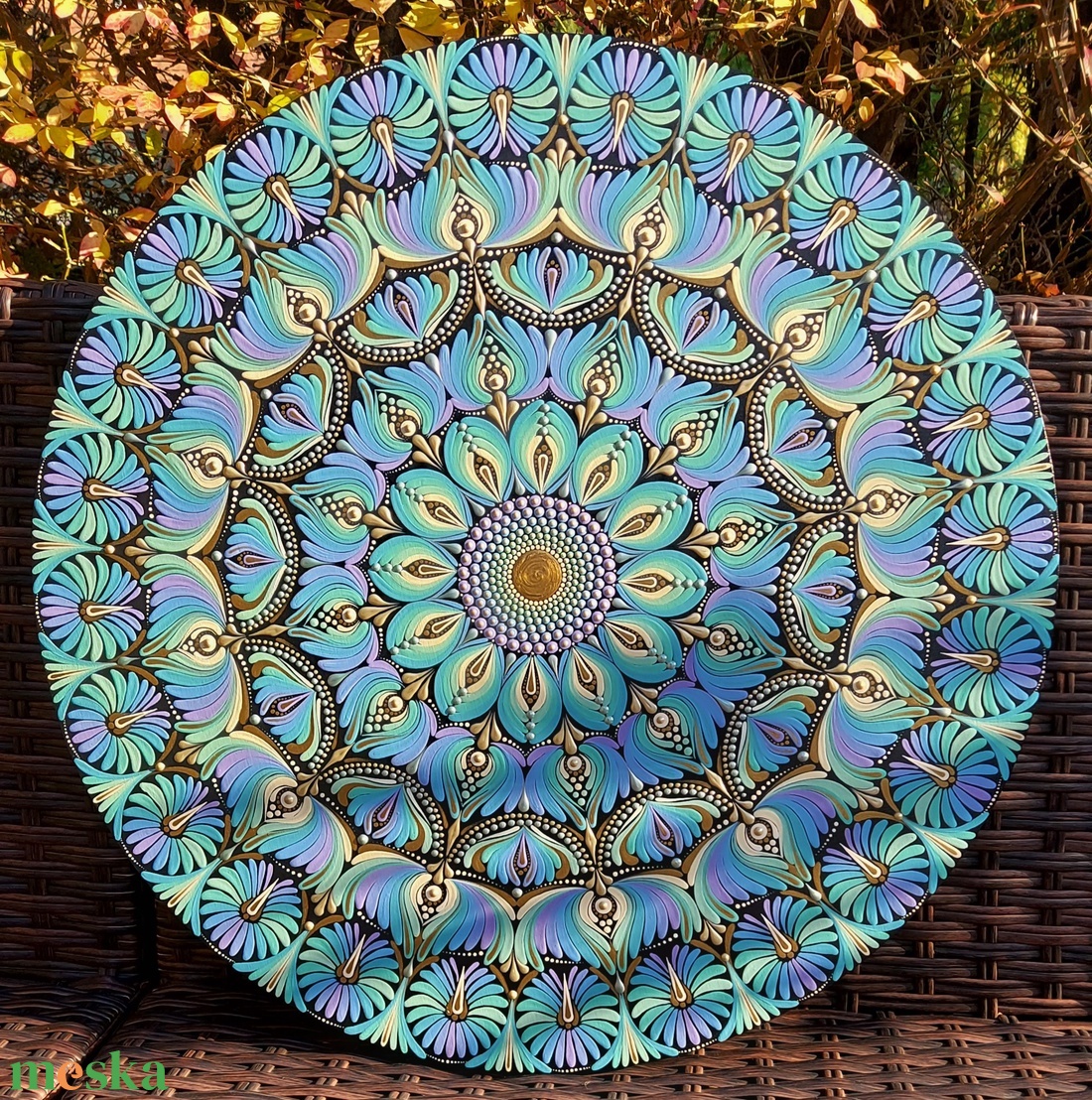 45 cm-es  Mystic Fairy mandala - otthon & életmód - dekoráció - spiritualitás - mandala - Meska.hu