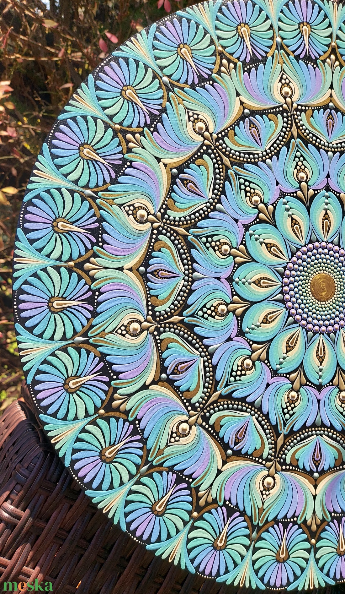 45 cm-es  Mystic Fairy mandala - otthon & életmód - dekoráció - spiritualitás - mandala - Meska.hu