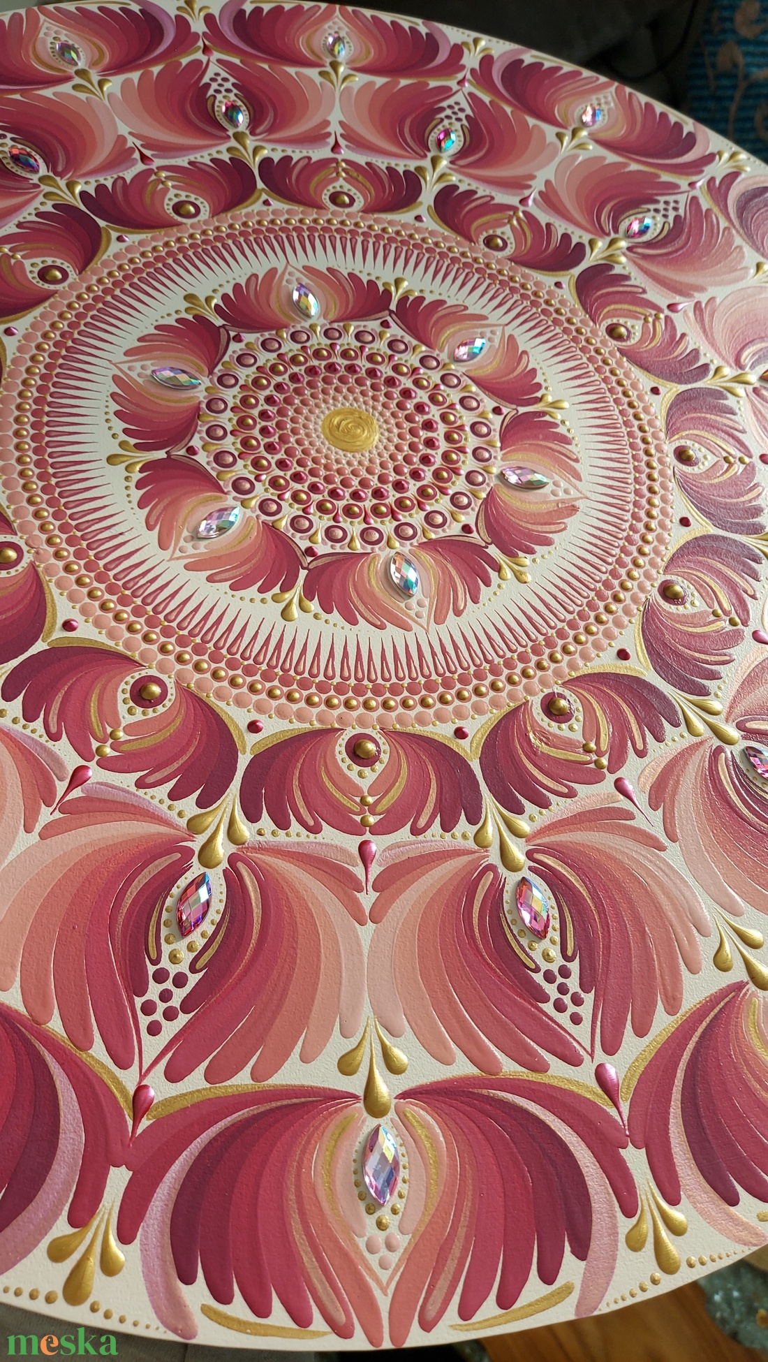 45 cm-es Valentin nap ihlette mandala - otthon & életmód - dekoráció - spiritualitás - mandala - Meska.hu 45 cm-es Valentin nap ihlette mandala - otthon & életmód - dekoráció - spiritualitás - mandala - Meska.hu