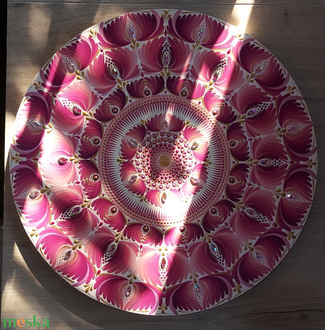 45 cm-es Valentin nap ihlette mandala - otthon & életmód - dekoráció - spiritualitás - mandala - Meska.hu 45 cm-es Valentin nap ihlette mandala - otthon & életmód - dekoráció - spiritualitás - mandala - Meska.hu
