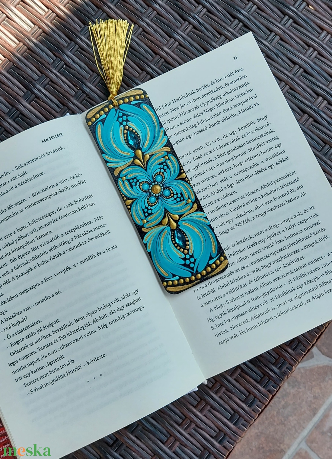 Kézzel festett mandalás könyvjelző türkíz színvilággal - otthon & életmód - dekoráció - spiritualitás - mandala - Meska.hu Kézzel festett mandalás könyvjelző türkíz színvilággal - otthon & életmód - dekoráció - spiritualitás - mandala - Meska.hu