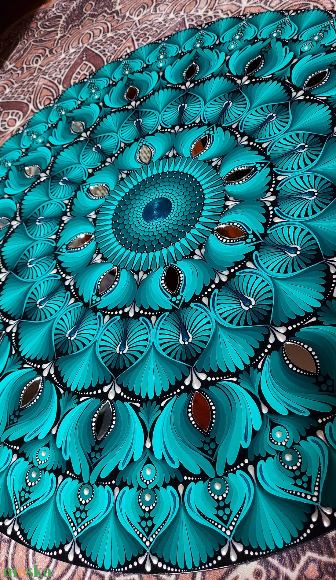 50 cm-es  türkíz zöld  színátmenetes mandala - otthon & életmód - dekoráció - spiritualitás - mandala - Meska.hu 50 cm-es  türkíz zöld  színátmenetes mandala - otthon & életmód - dekoráció - spiritualitás - mandala - Meska.hu