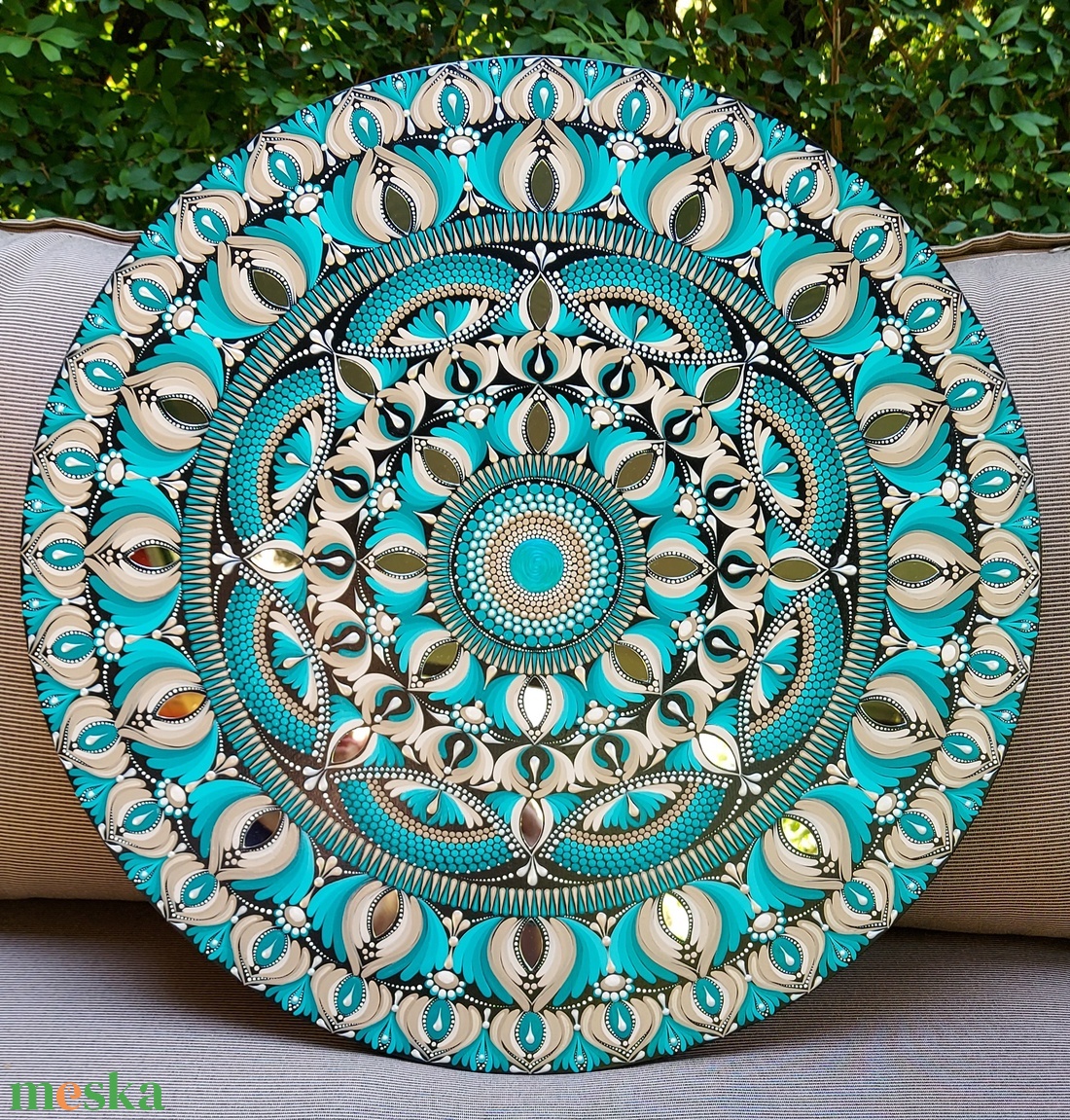 50 cm-es mandala a Tengerpart színeivel - otthon & életmód - dekoráció - spiritualitás - mandala - Meska.hu 50 cm-es mandala a Tengerpart színeivel - otthon & életmód - dekoráció - spiritualitás - mandala - Meska.hu