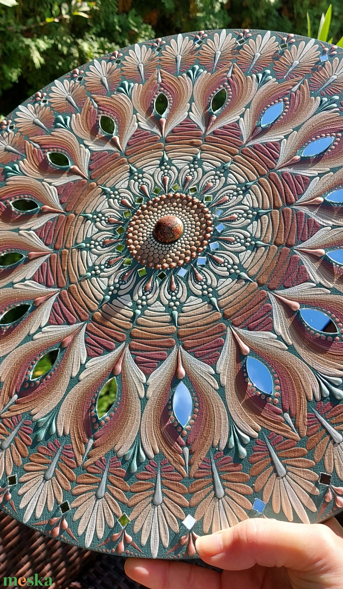38 cm-es Őszi hangulatú mandala - otthon & életmód - dekoráció - spiritualitás - mandala - Meska.hu 38 cm-es Őszi hangulatú mandala - otthon & életmód - dekoráció - spiritualitás - mandala - Meska.hu