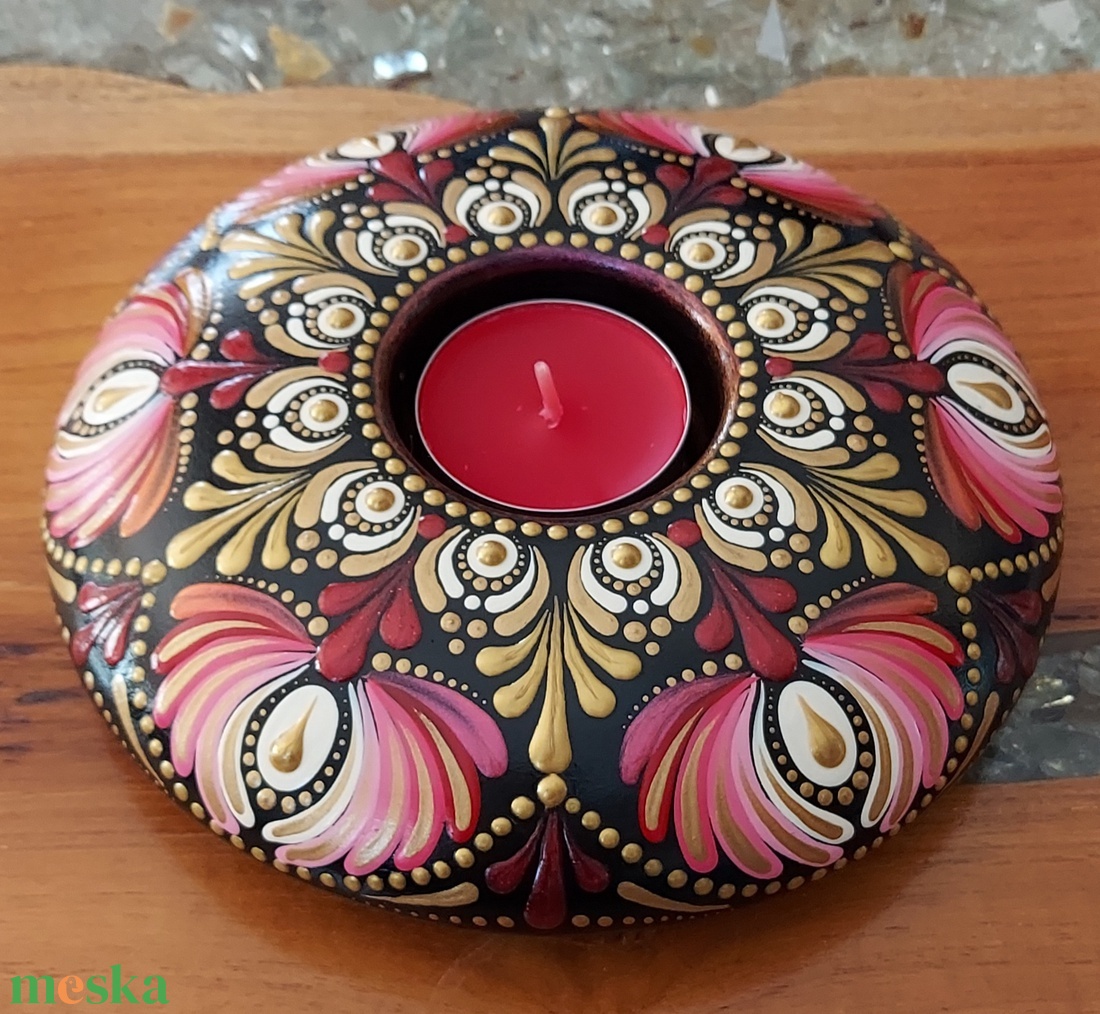 15 cm-es mécsestartó mandala mintákkal elegáns színekkel - otthon & életmód - dekoráció - spiritualitás - mandala - Meska.hu 15 cm-es mécsestartó mandala mintákkal elegáns színekkel - otthon & életmód - dekoráció - spiritualitás - mandala - Meska.hu
