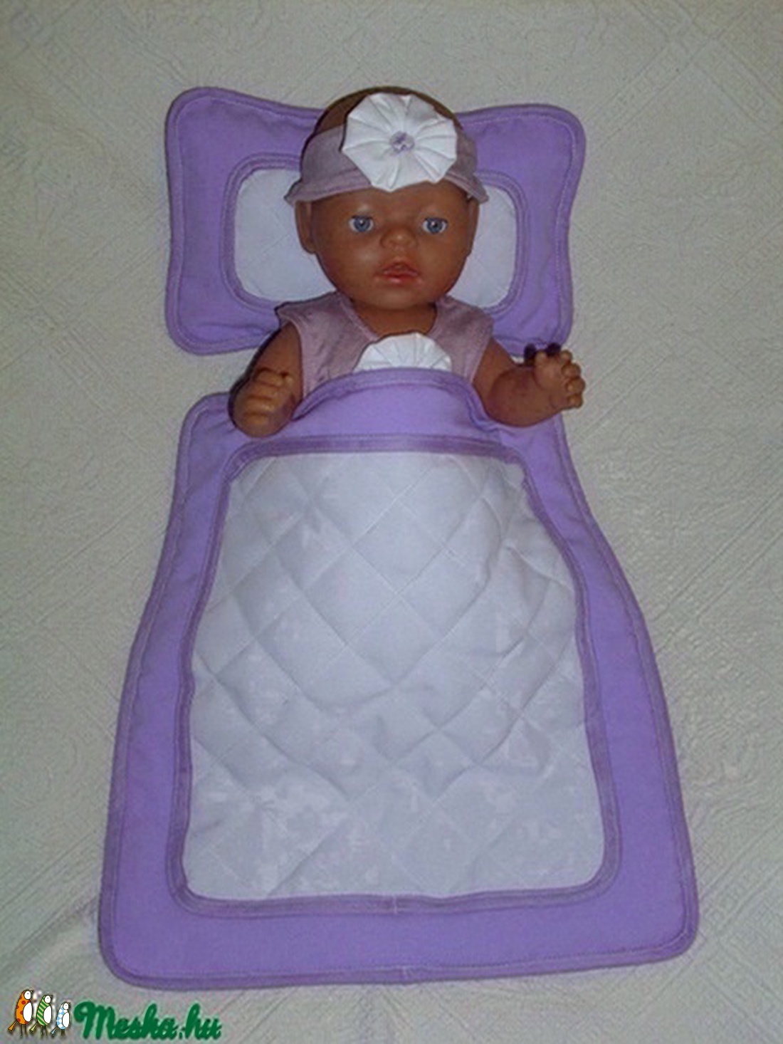 Steppelt takaró párnával 43-48 cm-es játék babákhoz -  - Meska.hu