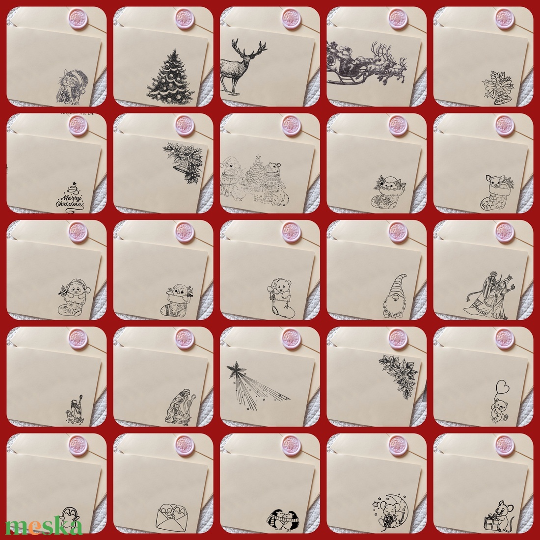 Karácsonyi manó kaparós képeslap, ajándék, utazás, beszállókártya, ajándék átadás, élményajándék, repülőjegy, repjegy - karácsony - karácsonyi ajándékozás - karácsonyi képeslap, üdvözlőlap, ajándékkísérő - Meska.hu