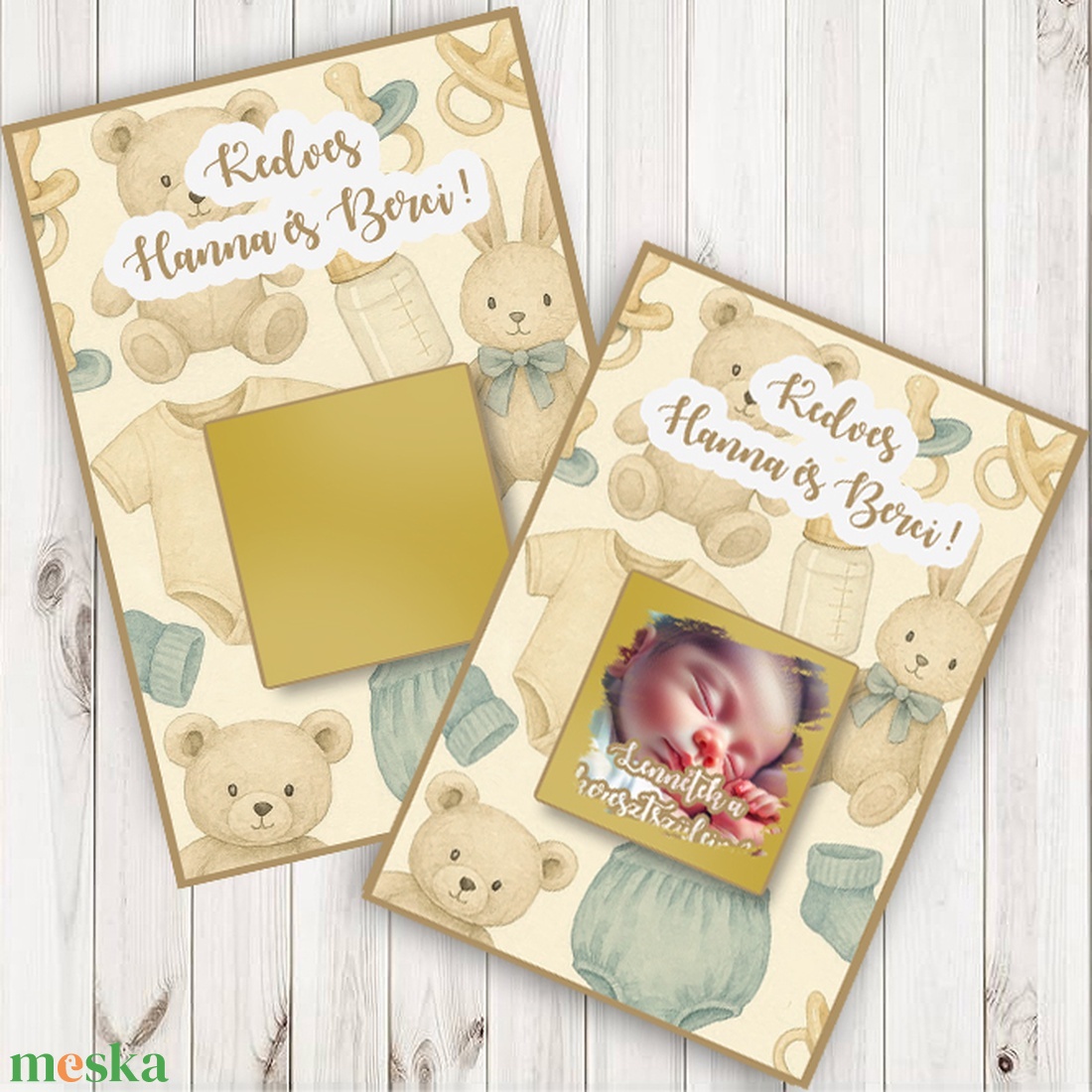 Fényképes, kaparós keresztszülő felkérő, dzsungel, viaszpecséttel zárható borítékkal, felkérő, kérdés, keresztelő - otthon & életmód - papír, írószer - ajándékozás kellékei - ajándék sorsjegy - Meska.hu