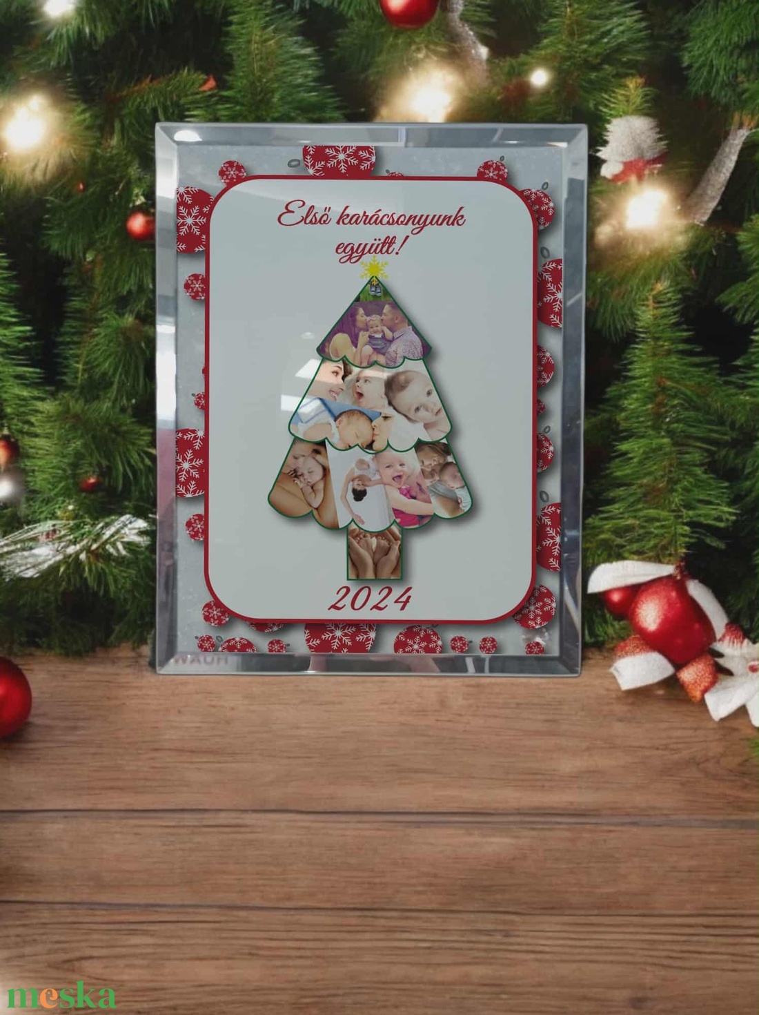 Karácsonyi tükrös szélű fotóüveg - karácsony - karácsonyi lakásdekoráció - ünnepi asztaldekoráció - Meska.hu Karácsonyi tükrös szélű fotóüveg - karácsony - karácsonyi lakásdekoráció - ünnepi asztaldekoráció - Meska.hu