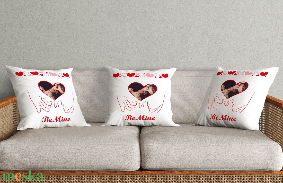 Be mine kéz esküvői párna  - művészet - grafika & illusztráció - digitális - Meska.hu