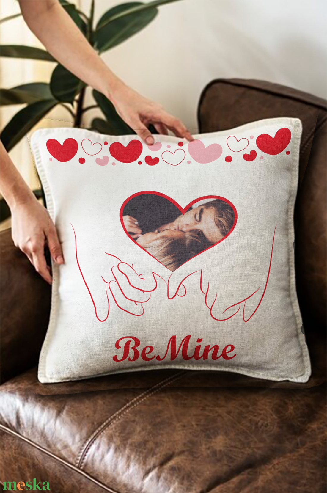 Be mine kéz esküvői párna  - művészet - grafika & illusztráció - digitális - Meska.hu