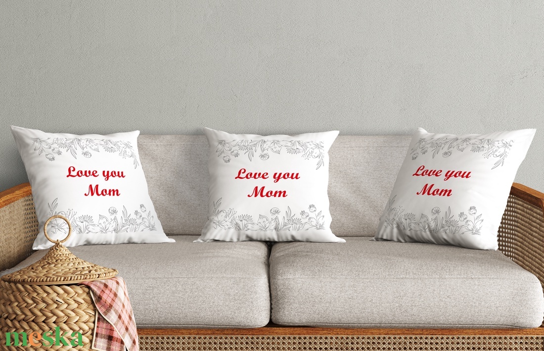  Love you Mom anyák napi párna  - otthon & életmód - lakástextil - párna & párnahuzat - Meska.hu