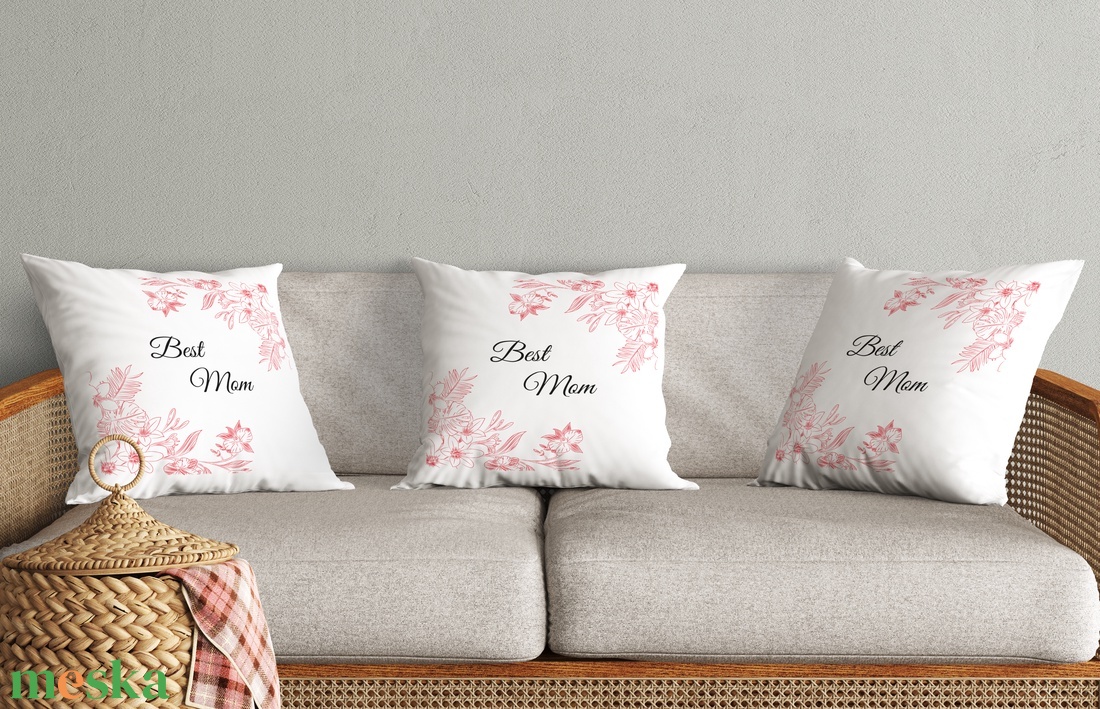  Best Mom anyák napi párna  - otthon & életmód - lakástextil - párna & párnahuzat - Meska.hu