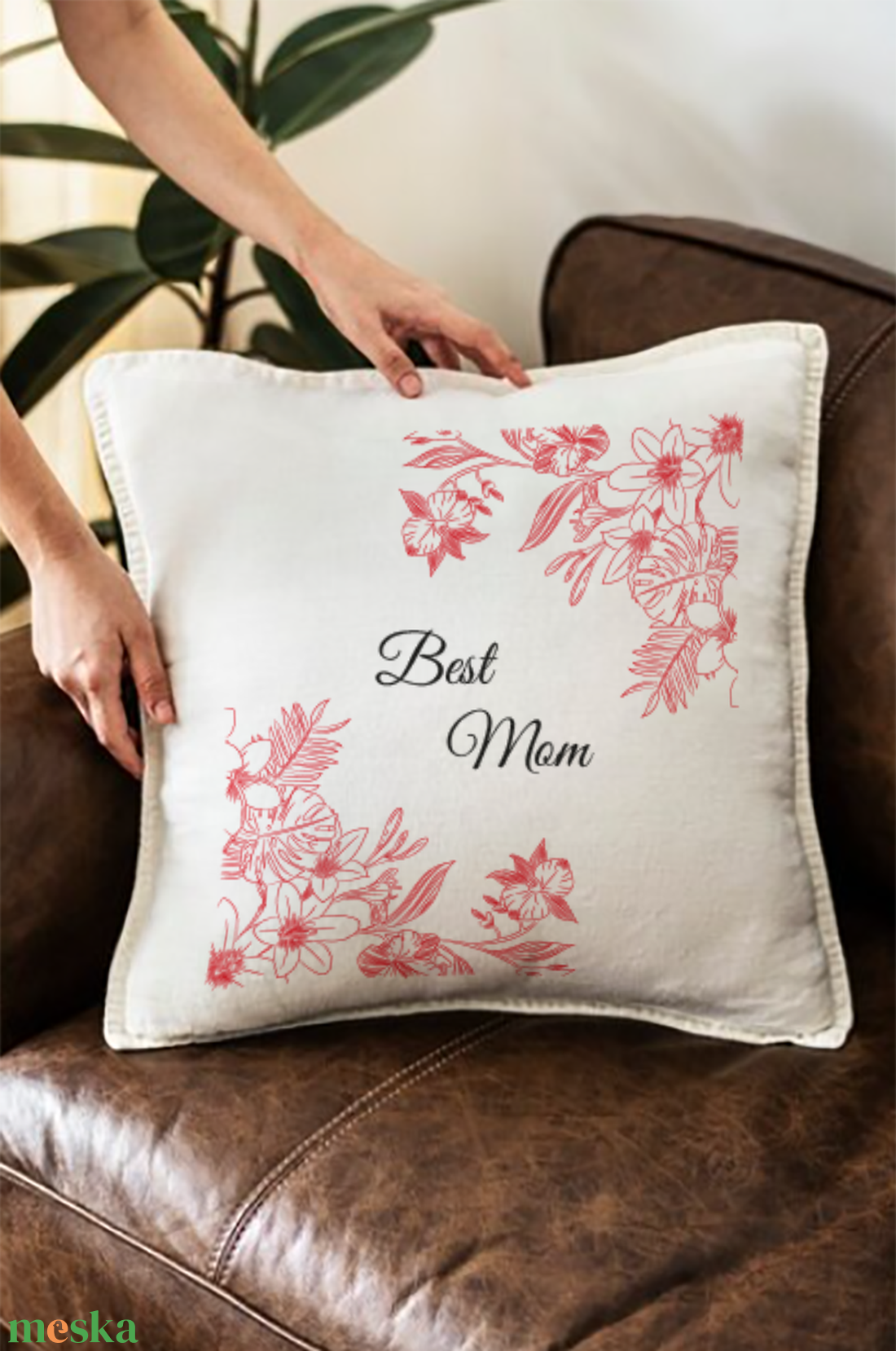  Best Mom anyák napi párna  - otthon & életmód - lakástextil - párna & párnahuzat - Meska.hu