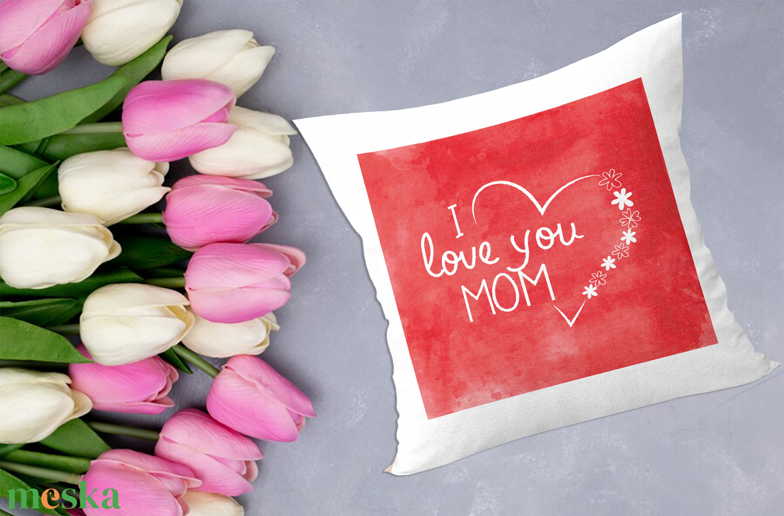  I love you Mom anyák napi párna  - otthon & életmód - lakástextil - párna & párnahuzat - Meska.hu