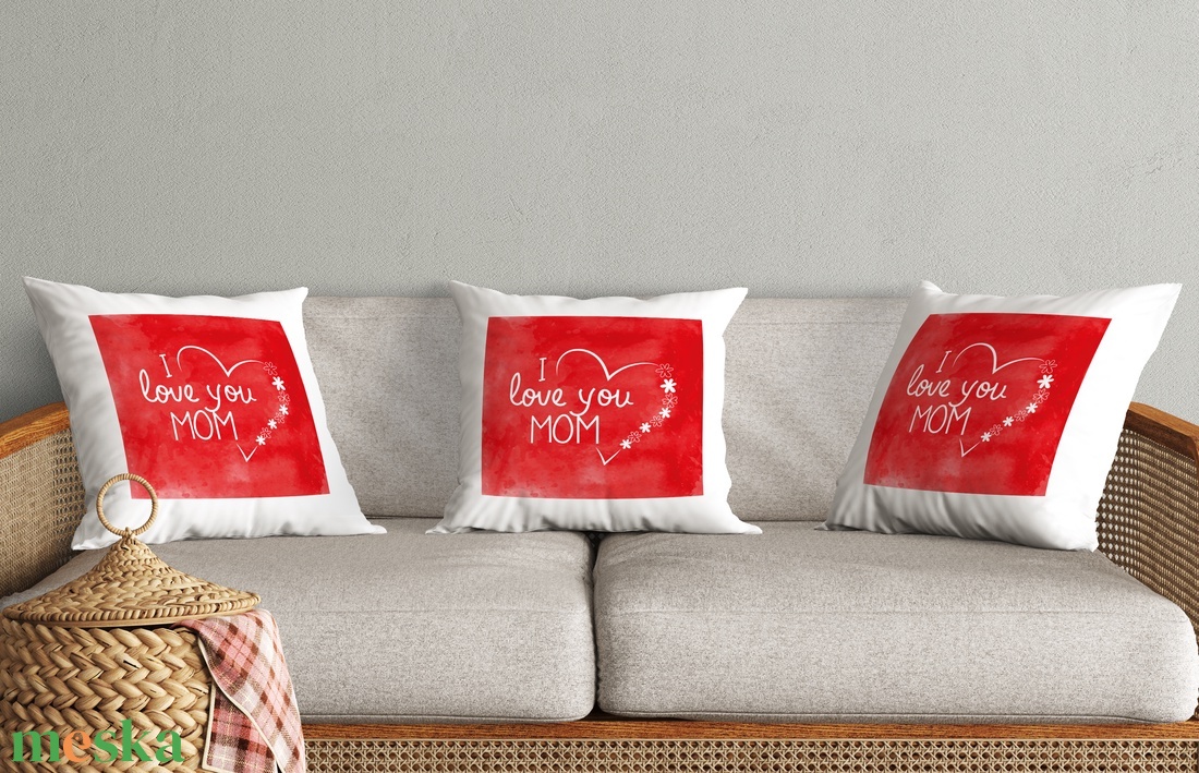  I love you Mom anyák napi párna  - otthon & életmód - lakástextil - párna & párnahuzat - Meska.hu