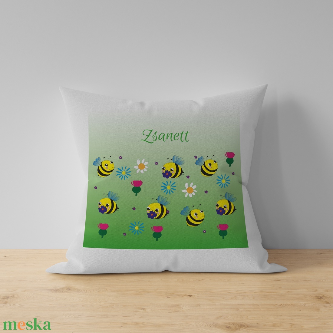  Méhecskés ovis párna  - otthon & életmód - lakástextil - párna & párnahuzat - Meska.hu