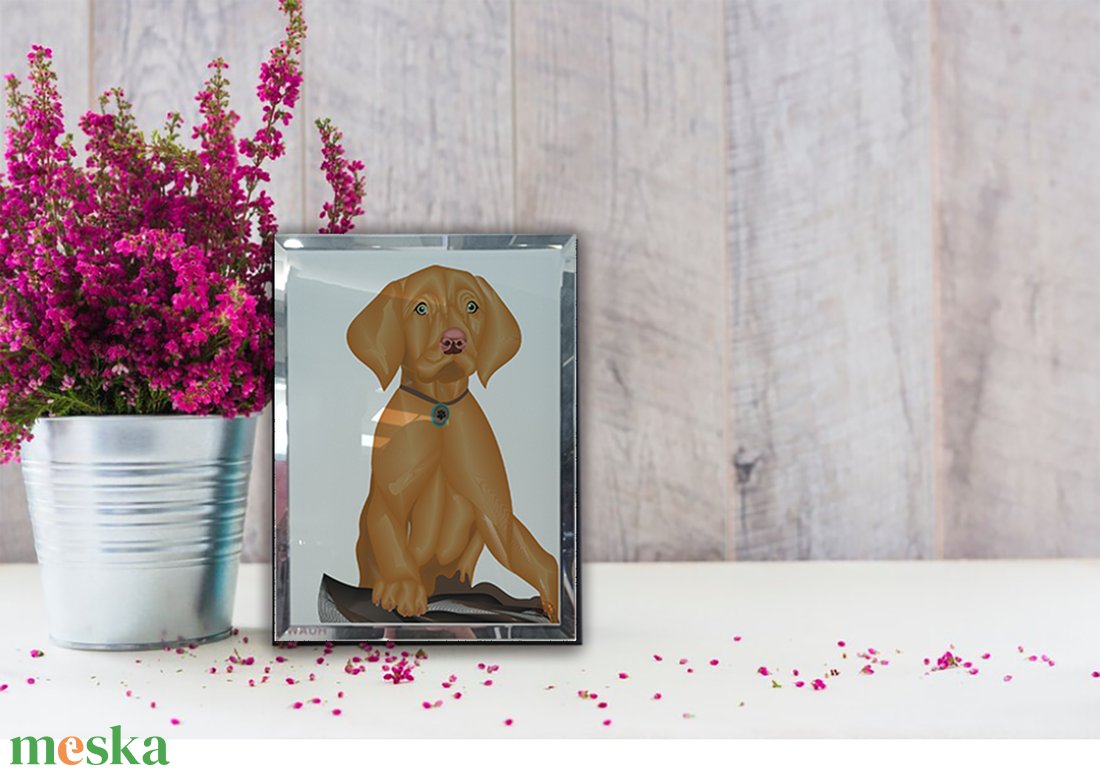  Üvegkép, Fotóüveg Vizsla  - otthon & életmód - dekoráció - kép & falikép - üvegkép - Meska.hu
