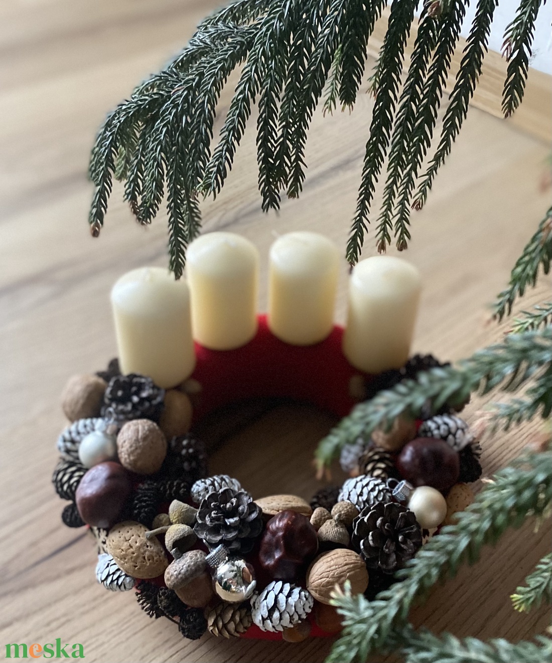 Piros adventi koszorú - karácsony - adventi díszek - adventi koszorú - Meska.hu Piros adventi koszorú - karácsony - adventi díszek - adventi koszorú - Meska.hu