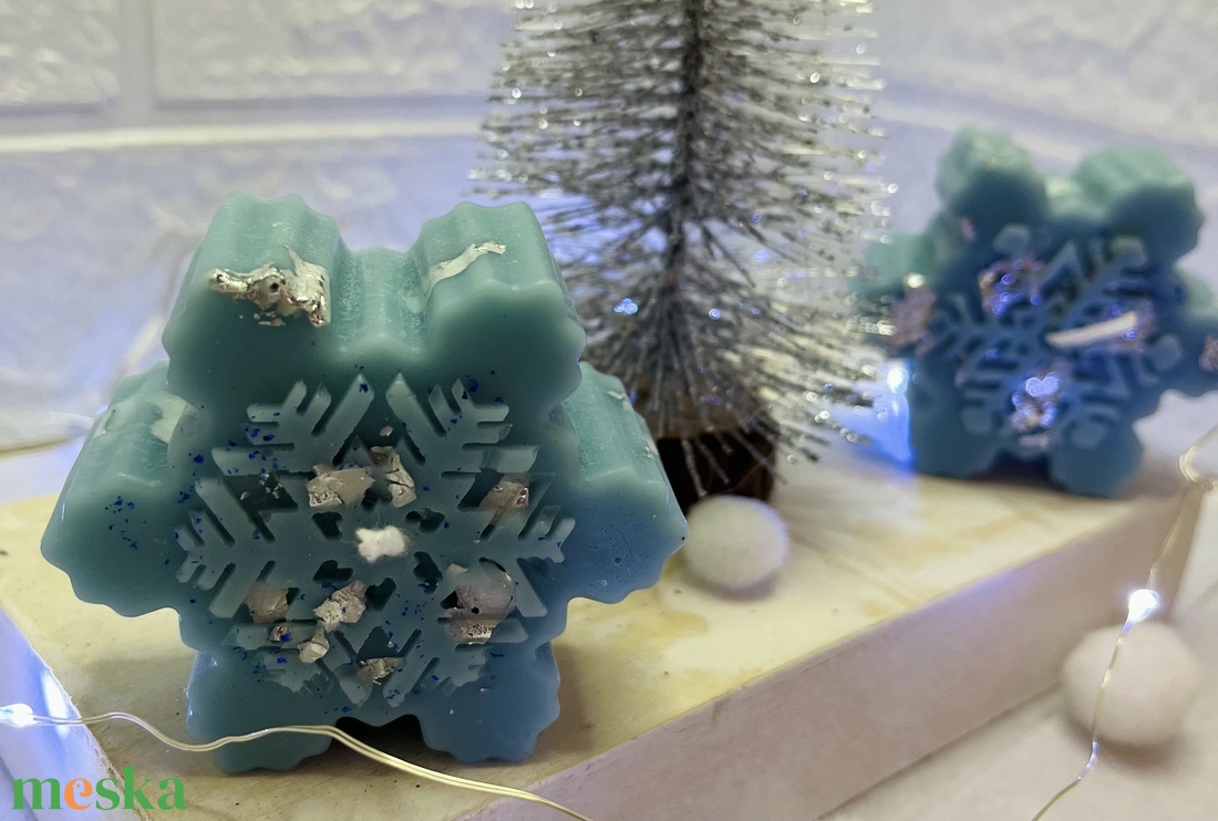 Gyertyaszett  Téli varázslat - otthon & életmód - gyertya, illat, aroma - gyertya - Meska.hu