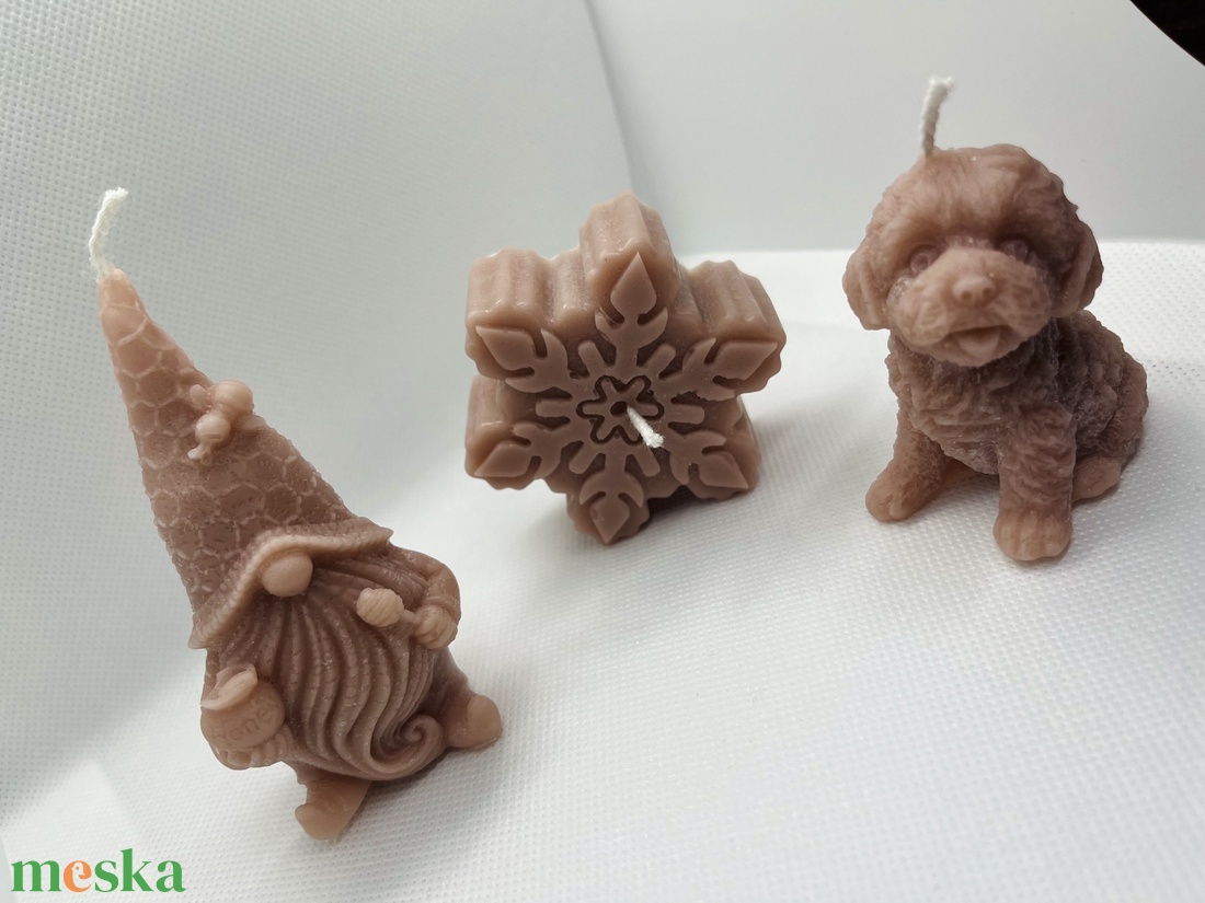 Mézeskalács illatú karácsonyi gyertya szett - otthon & életmód - gyertya, illat, aroma - gyertya - Meska.hu