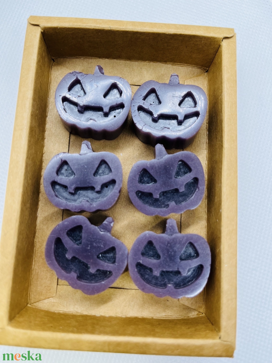 Halloweeni tök illatviasz csomag - lila - otthon & életmód - dekoráció - halloween - halloweeni dekoráció - Meska.hu