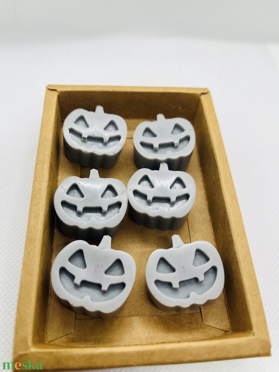 Halloweeni tök illatviasz csomag - szürke - otthon & életmód - dekoráció - halloween - halloweeni dekoráció - Meska.hu