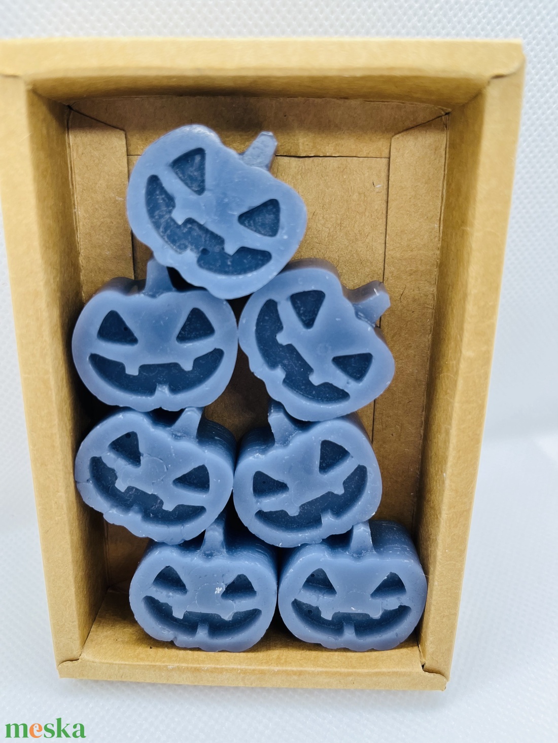 Halloweeni tök illatviasz csomag - kék - otthon & életmód - dekoráció - halloween - halloweeni dekoráció - Meska.hu