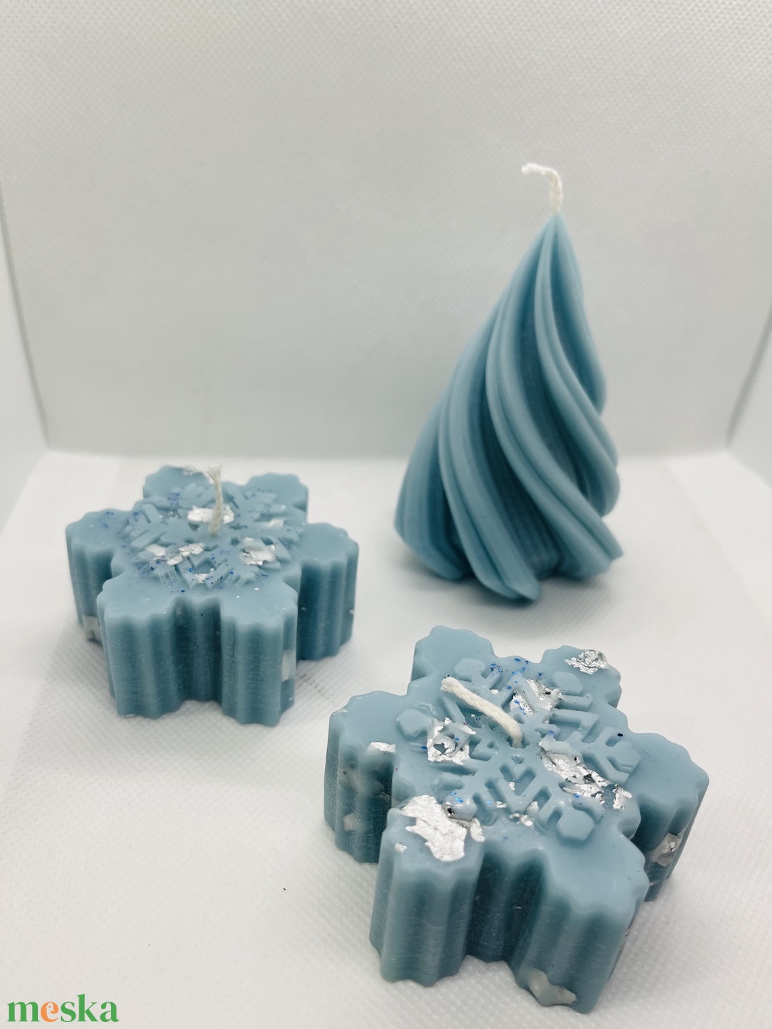 Gyertyaszett  Téli varázslat - otthon & életmód - gyertya, illat, aroma - gyertya - Meska.hu