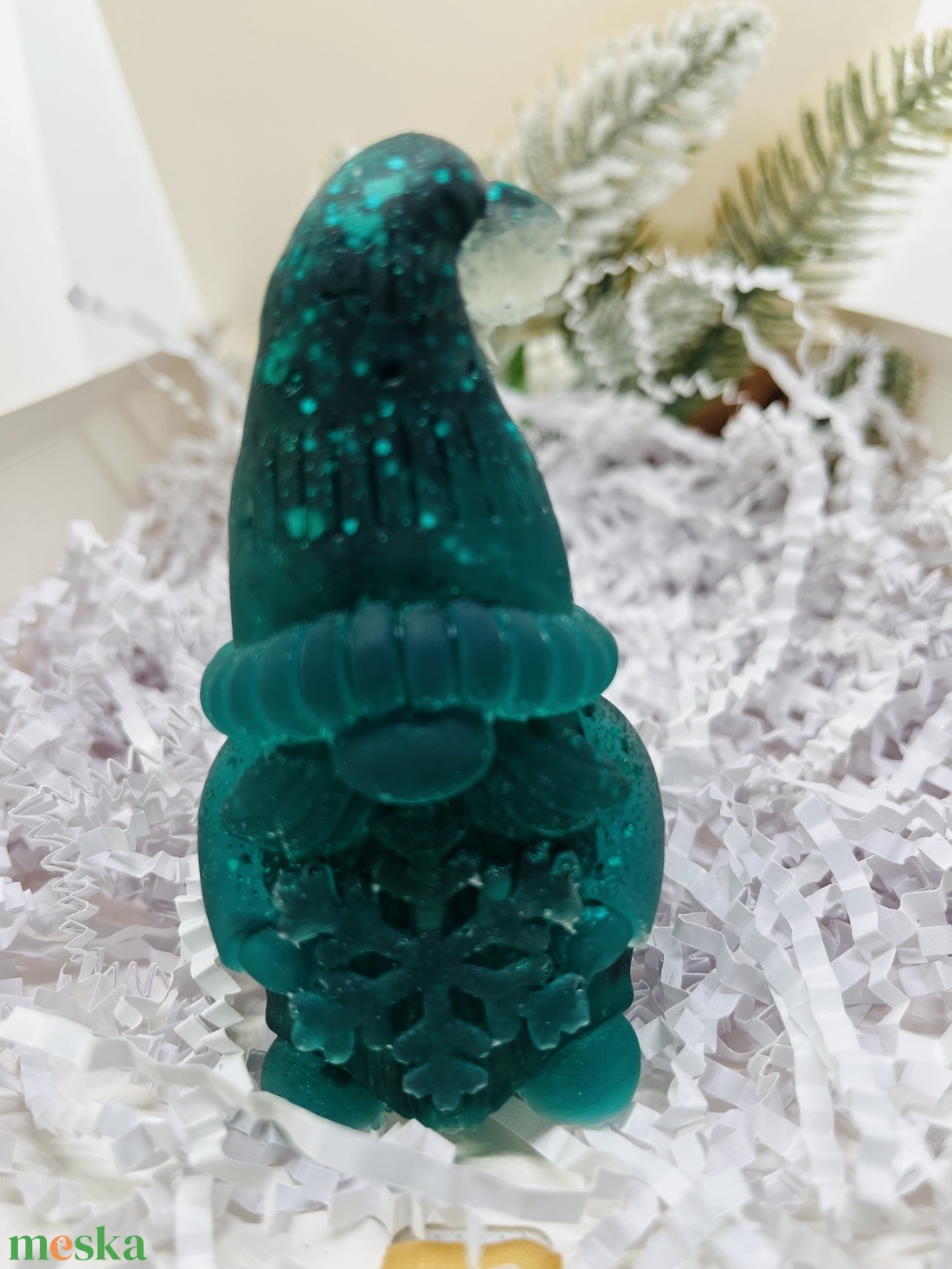 Csill�mos Epoxy Manó  - karácsony - karácsonyi lakásdekoráció - karácsonyfadíszek - Meska.hu