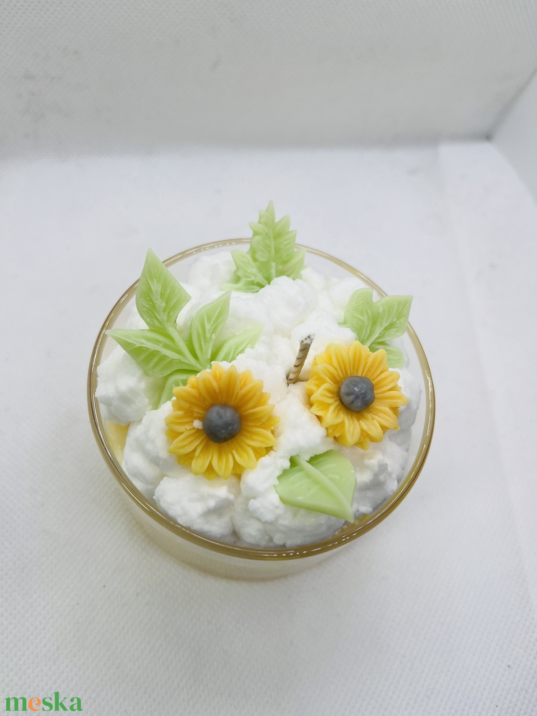 S�rga üveges d�szgyertya - otthon & életmód - gyertya, illat, aroma - gyertya - Meska.hu