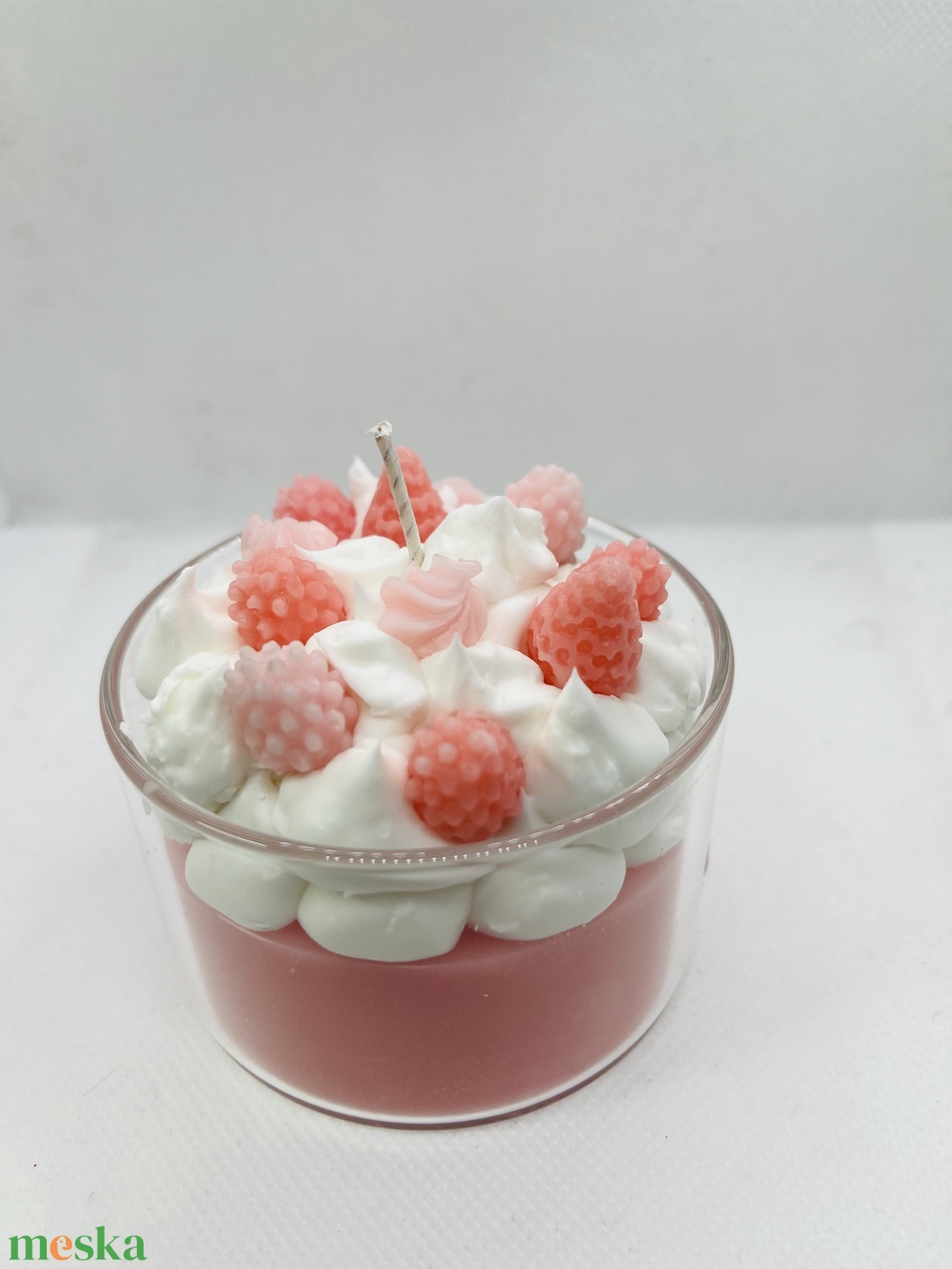 Epres, habos d�szgyertya üveg pohárban  - otthon & életmód - gyertya, illat, aroma - gyertya - Meska.hu