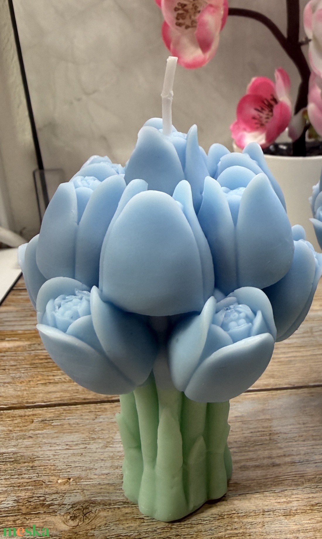 Tulipán csokor gyertya � tavaszi virágos dekoráció - otthon & életmód - gyertya, illat, aroma - gyertya - Meska.hu