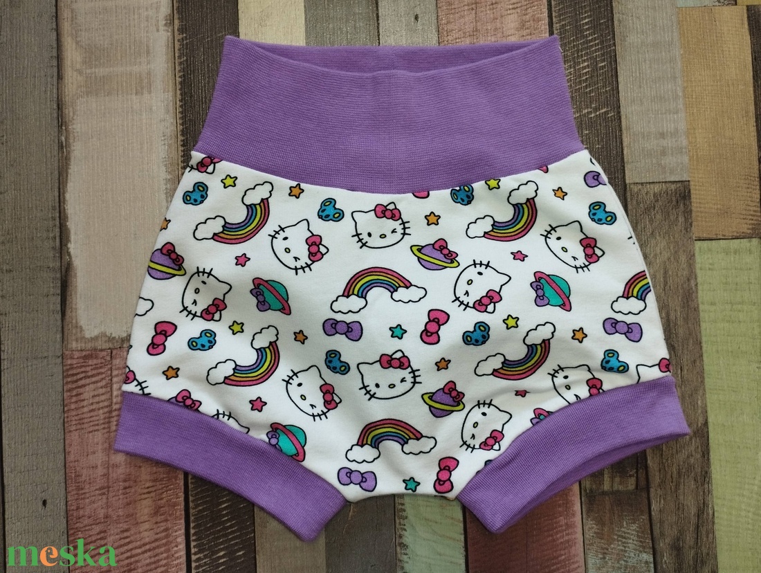 Monesz Hello Kitty  buborék rövidnadrág - baba - mama - babaruházat - baba nadrág - Meska.hu