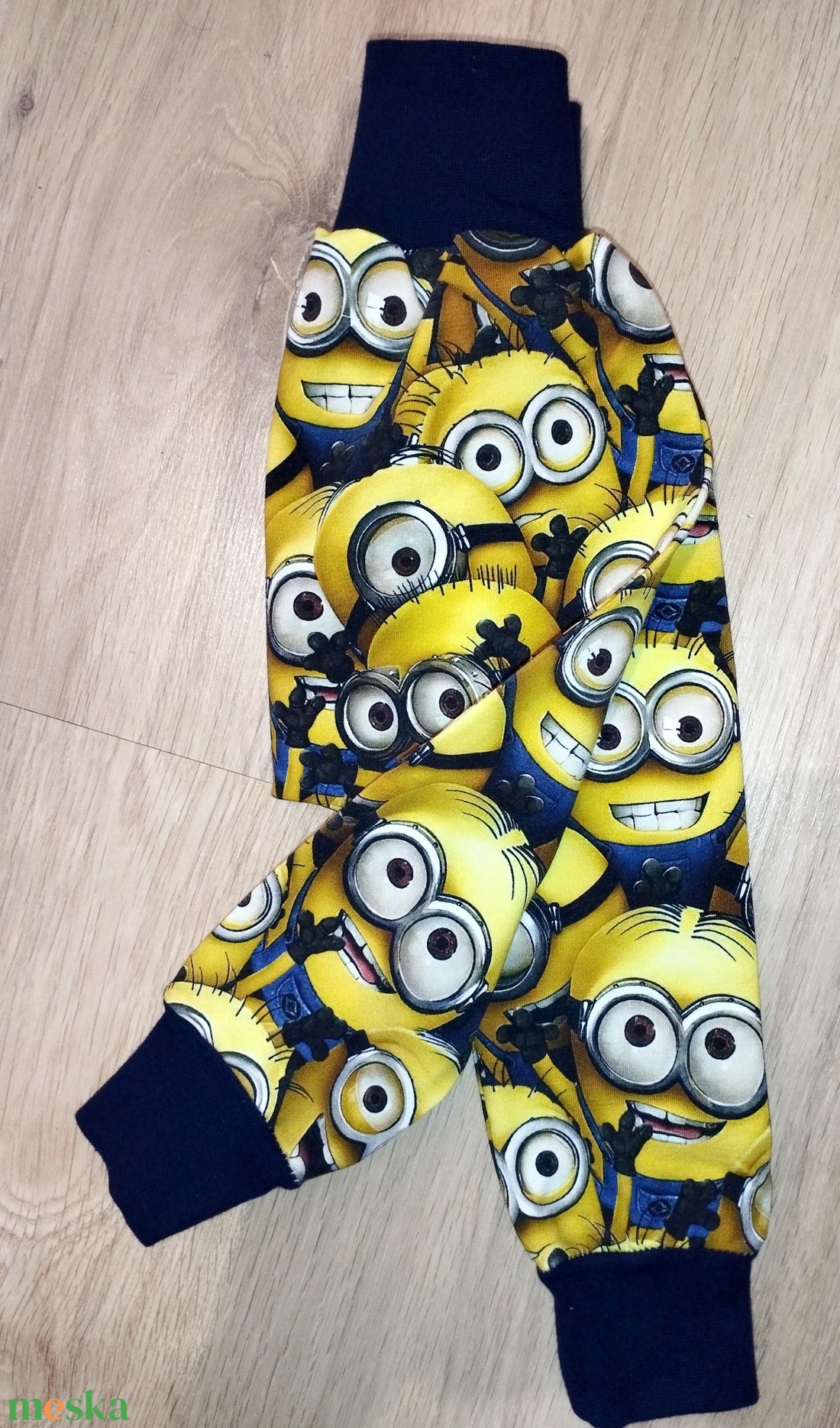 Monesz Minions hosszú nadrág  - baba - mama - babaruházat - baba nadrág - Meska.hu