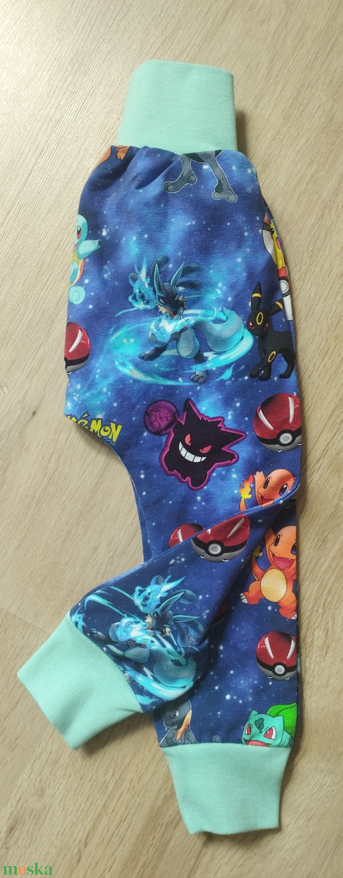 Monesz Pokemon hosszú nadrág  - baba - mama - babaruházat - baba nadrág - Meska.hu