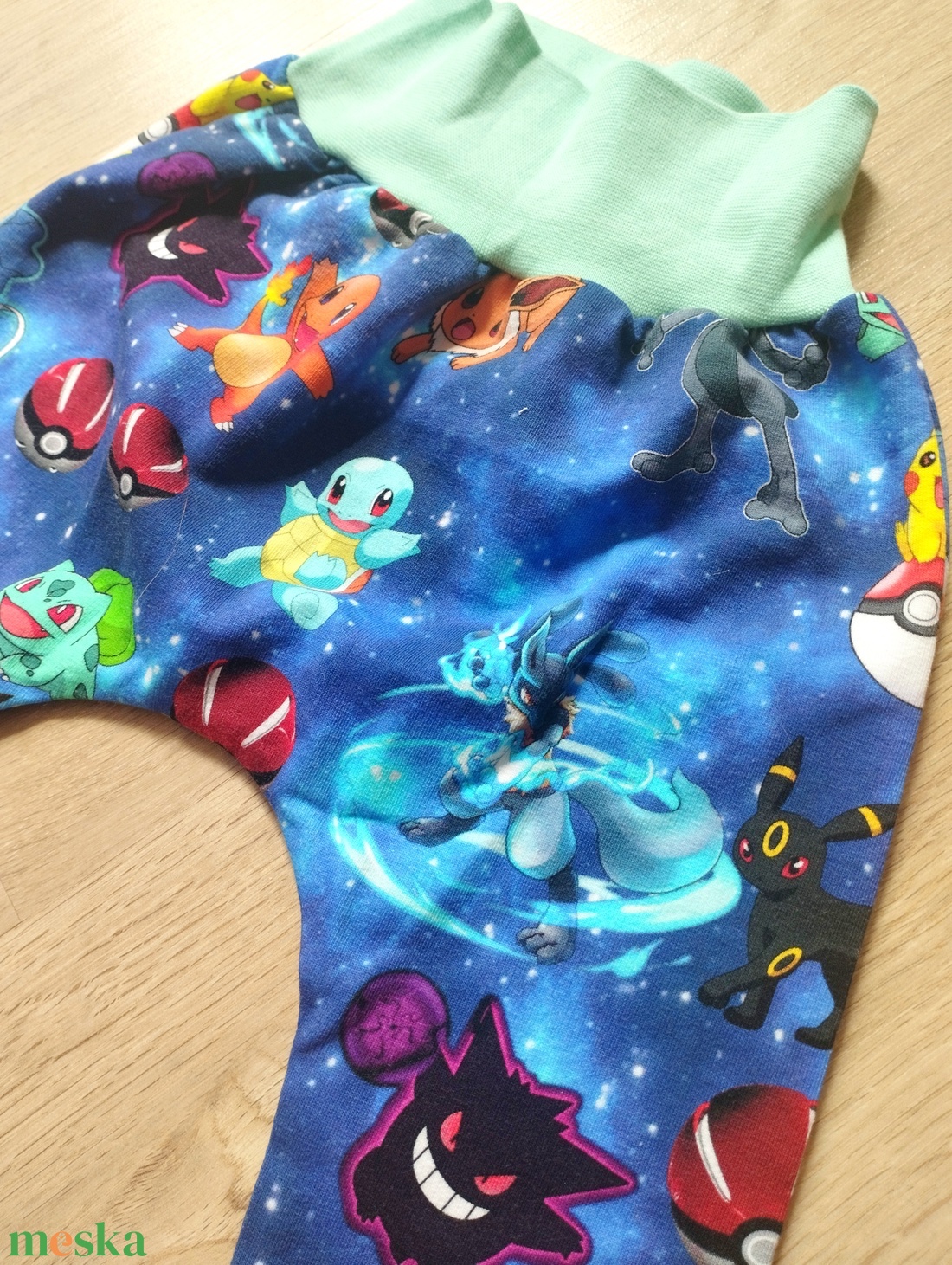 Monesz Pokemon hosszú nadrág  - baba - mama - babaruházat - baba nadrág - Meska.hu