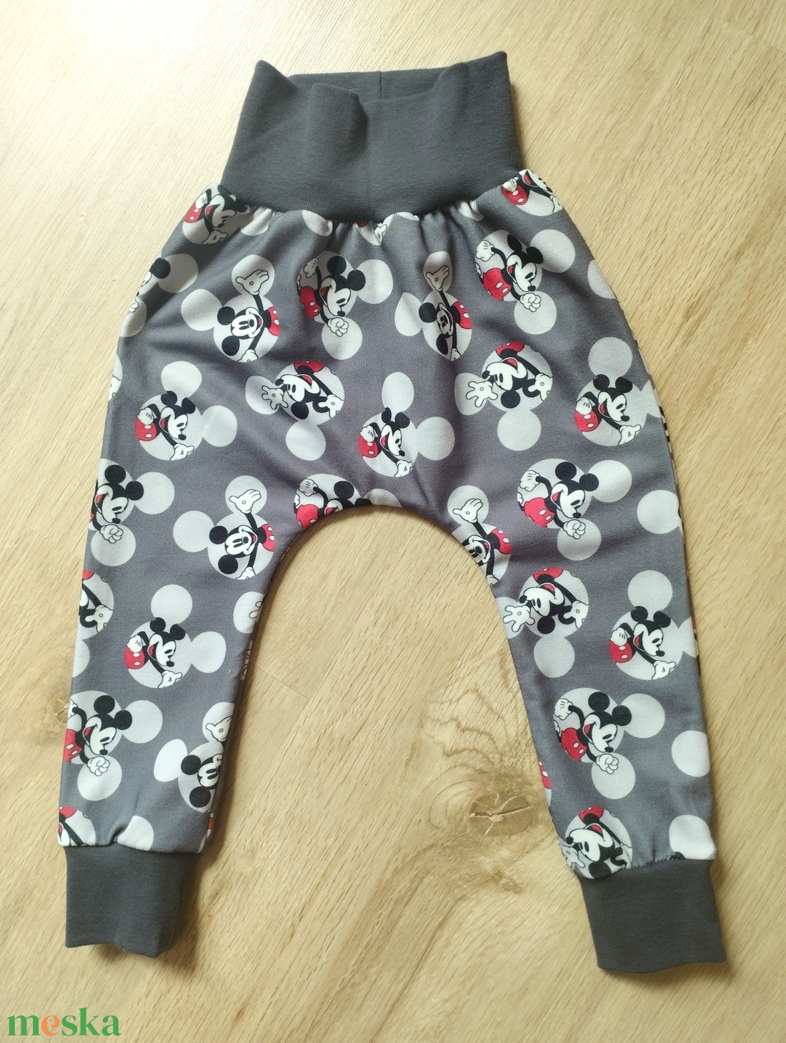 Monesz Mickey egér hosszú nadrág  - baba - mama - babaruházat - baba nadrág - Meska.hu