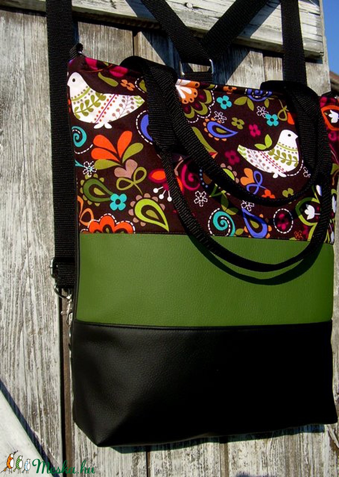 CITY BAG HÁTIZSÁK/OLDALTÁSKA/VÁLLTÁSKA : Folklór madárkák tavasziasan - táska & tok - variálható táska - Meska.hu CITY BAG HÁTIZSÁK/OLDALTÁSKA/VÁLLTÁSKA : Folklór madárkák tavasziasan - táska & tok - variálható táska - Meska.hu