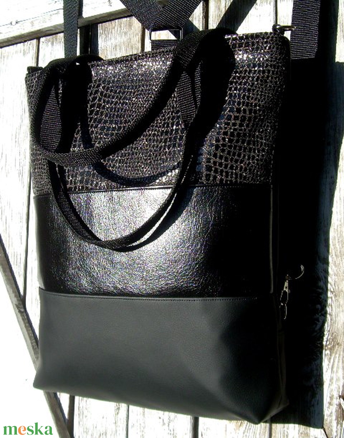 AKCIÓ! - CITY BAG HÁTIZSÁK/OLDALTÁSKA/VÁLLTÁSKA : Elegáns fekete 2. - - Meska.hu AKCIÓ! - CITY BAG HÁTIZSÁK/OLDALTÁSKA/VÁLLTÁSKA : Elegáns fekete 2. - - Meska.hu