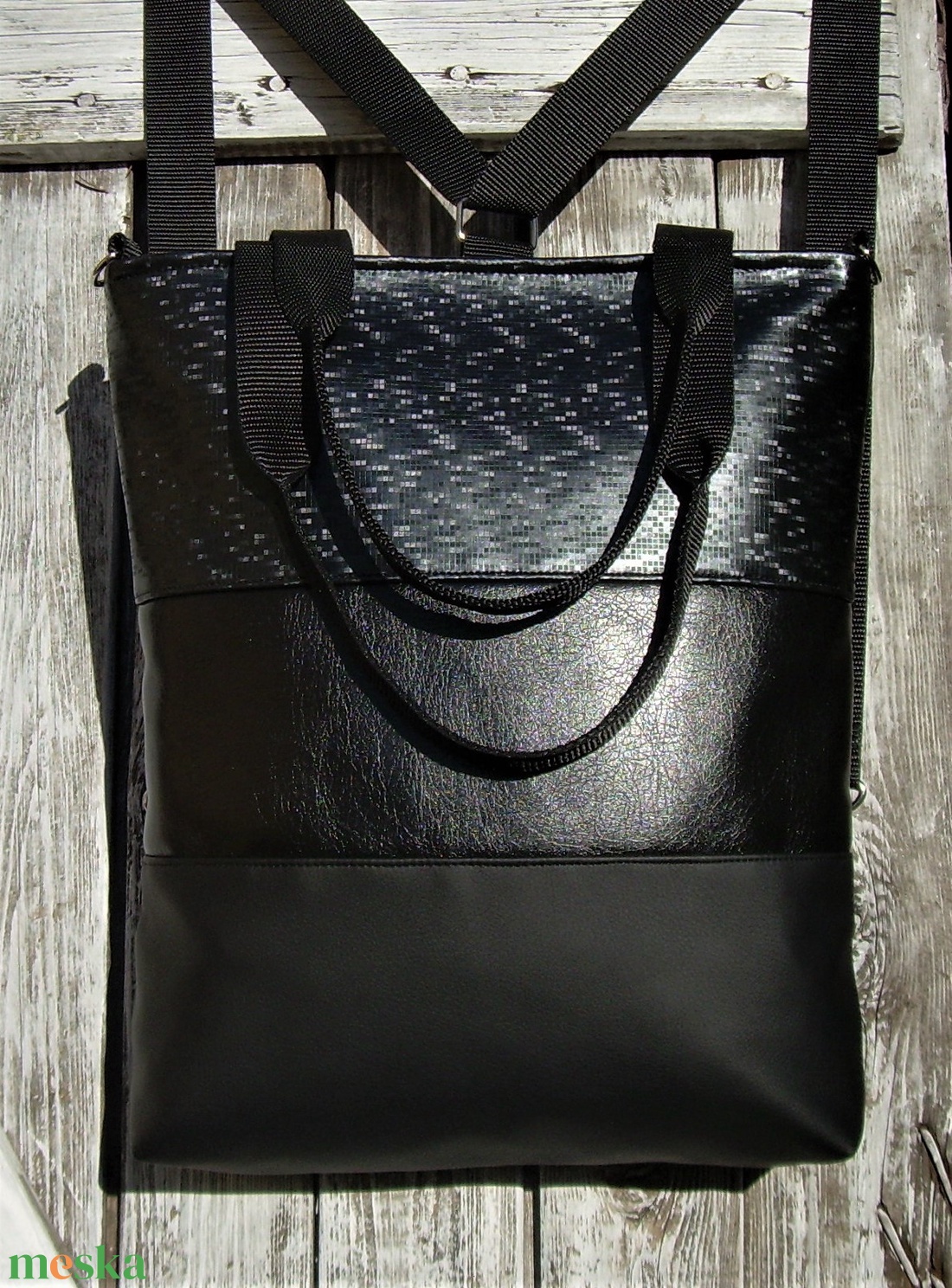 CITY BAG HÁTIZSÁK/OLDALTÁSKA/VÁLLTÁSKA : Fényesen elegáns 4. - táska & tok - variálható táska - Meska.hu CITY BAG HÁTIZSÁK/OLDALTÁSKA/VÁLLTÁSKA : Fényesen elegáns 4. - táska & tok - variálható táska - Meska.hu
