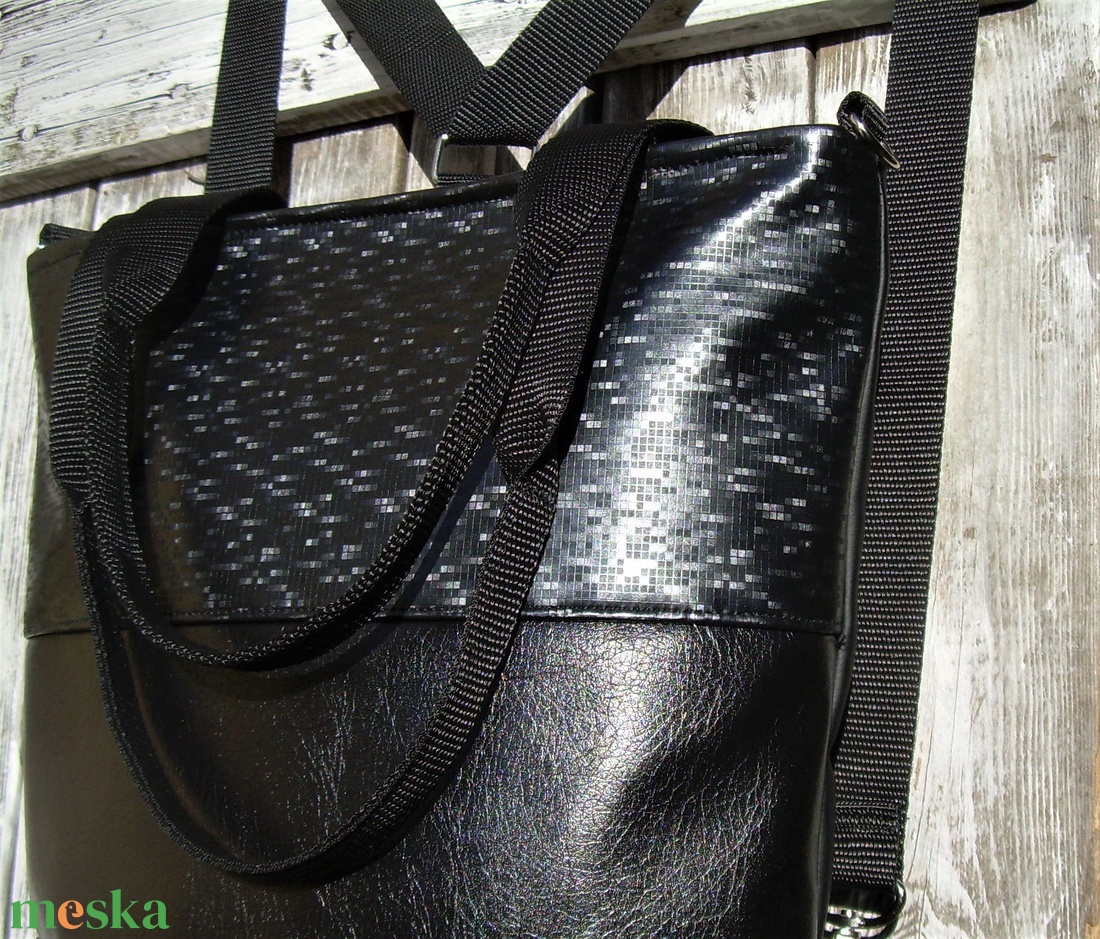 CITY BAG HÁTIZSÁK/OLDALTÁSKA/VÁLLTÁSKA : Fényesen elegáns 4. - táska & tok - variálható táska - Meska.hu CITY BAG HÁTIZSÁK/OLDALTÁSKA/VÁLLTÁSKA : Fényesen elegáns 4. - táska & tok - variálható táska - Meska.hu