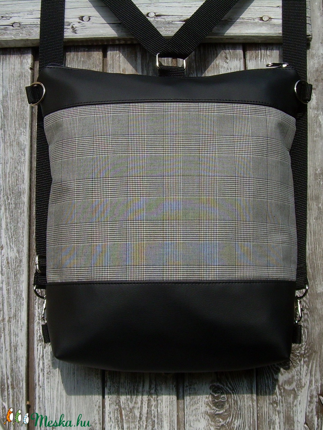 CITY BAG HÁTIZSÁK/OLDALTÁSKA : Eszterházy-kockás -  - Meska.hu