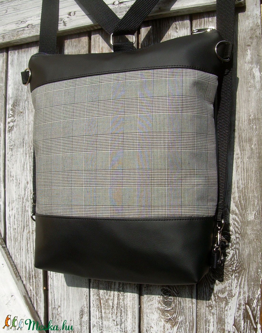 CITY BAG HÁTIZSÁK/OLDALTÁSKA : Eszterházy-kockás -  - Meska.hu