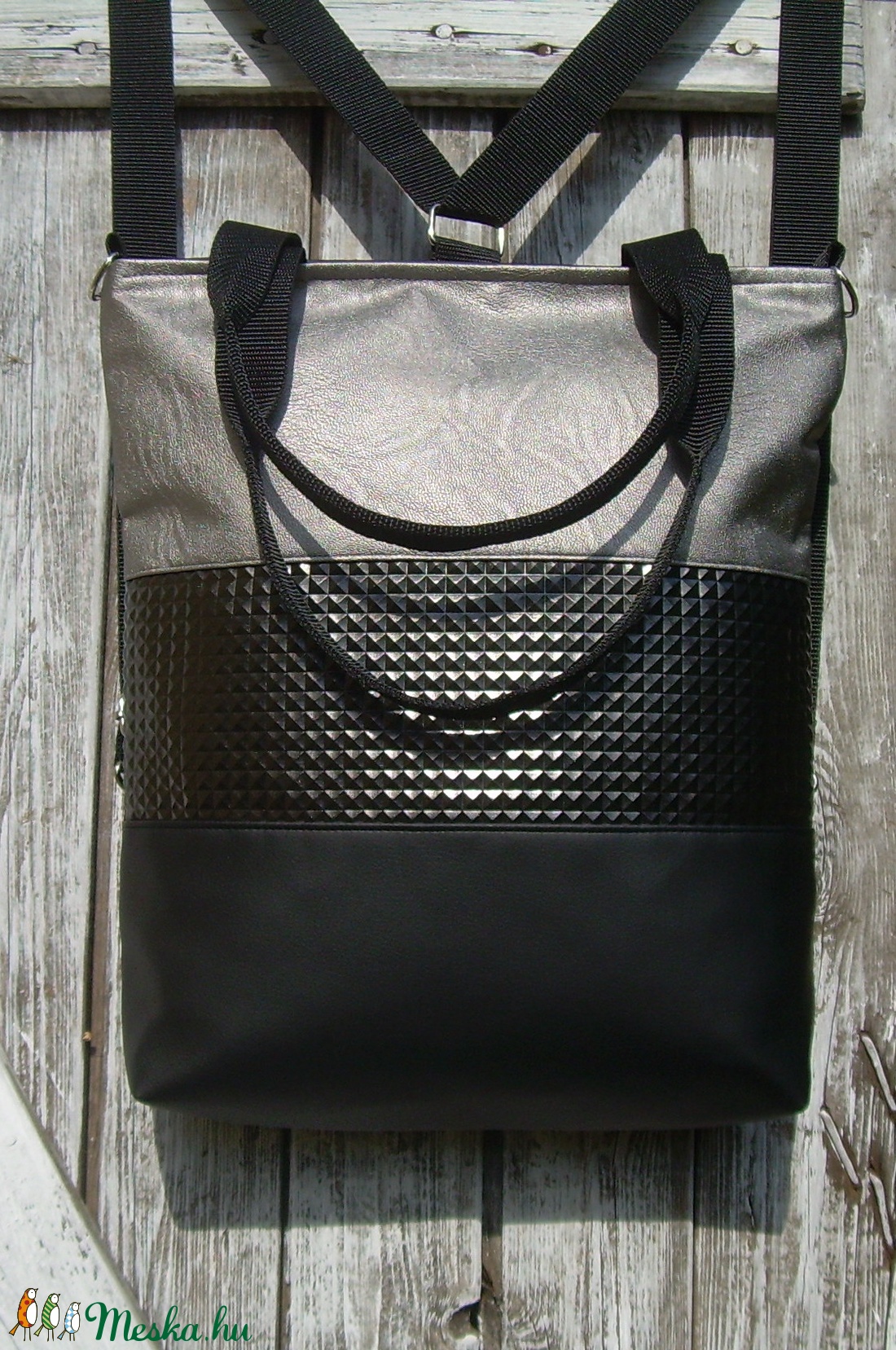 CITY BAG HÁTIZSÁK/OLDALTÁSKA/VÁLLTÁSKA : Metálos elegancia 11. - táska & tok - hátizsák - hátizsák - Meska.hu CITY BAG HÁTIZSÁK/OLDALTÁSKA/VÁLLTÁSKA : Metálos elegancia 11. - táska & tok - hátizsák - hátizsák - Meska.hu
