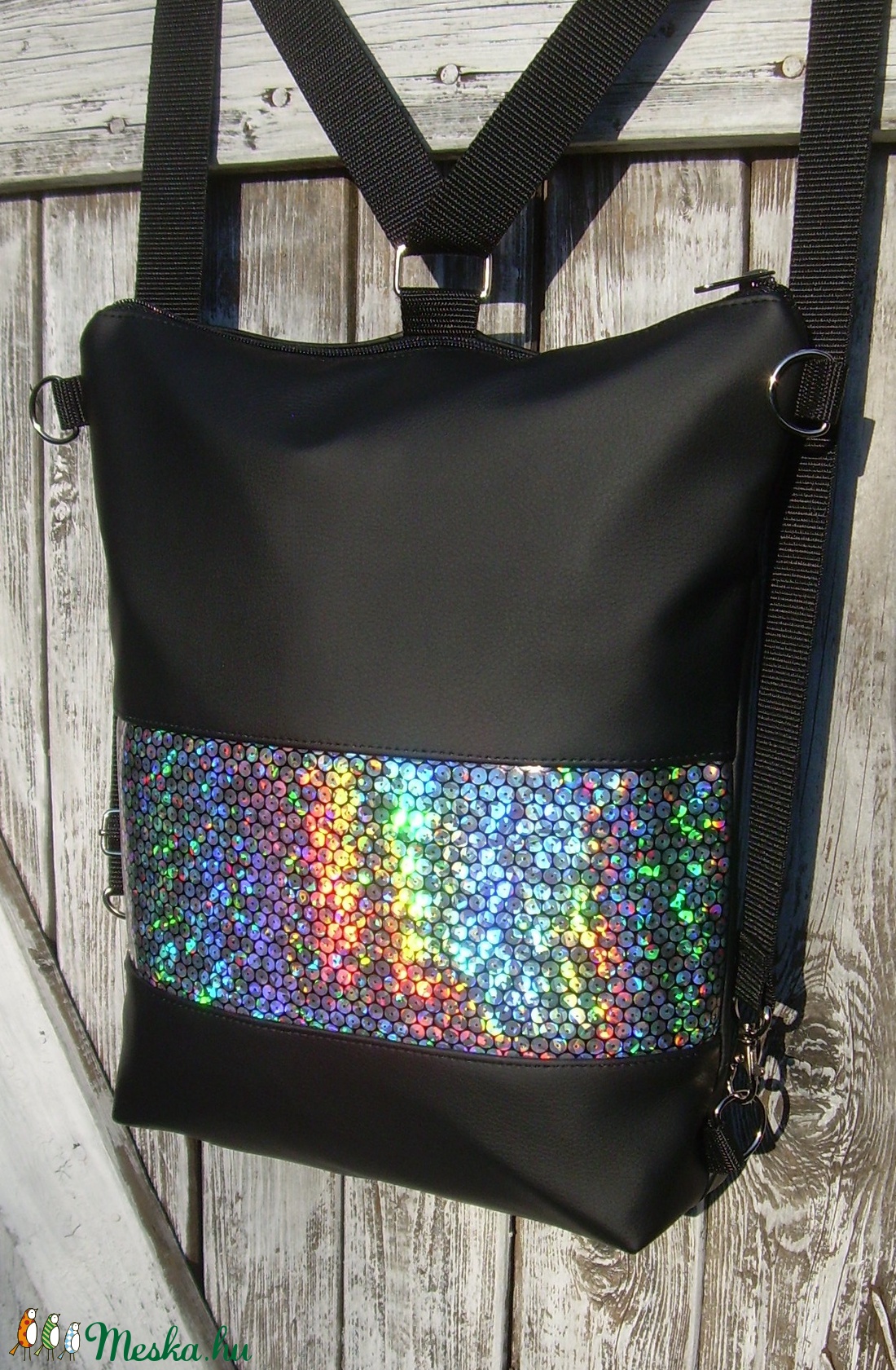 CITY BAG HÁTIZSÁK/OLDALTÁSKA : Hologramos 1. - táska & tok - hátizsák - hátizsák - Meska.hu CITY BAG HÁTIZSÁK/OLDALTÁSKA : Hologramos 1. - táska & tok - hátizsák - hátizsák - Meska.hu
